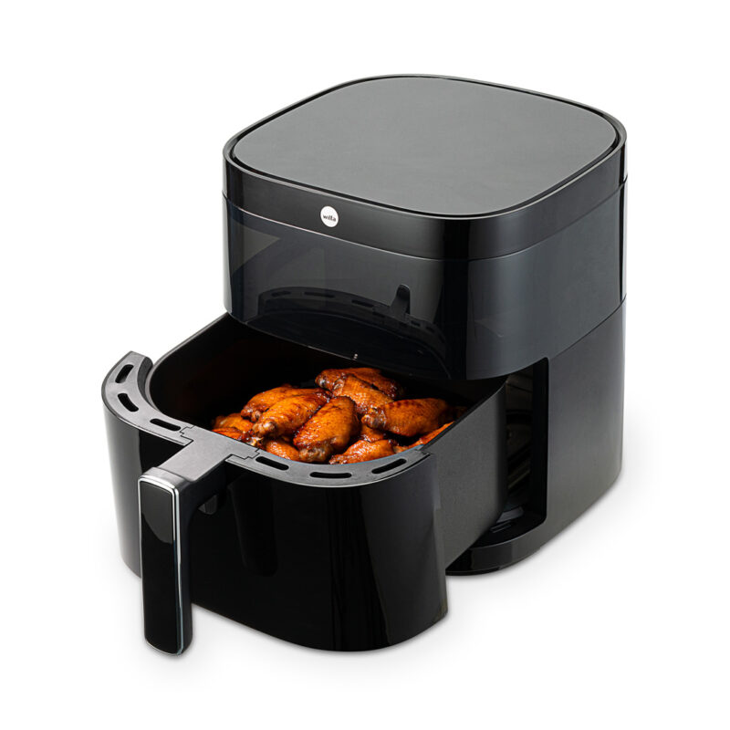 Air-fryer_Dualfry_AFD-60B_Drawer-with-wings_open