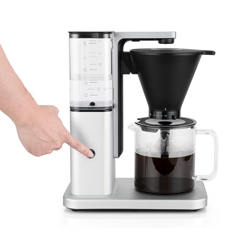 Coffee-maker_Zense-Alu_CM10APA-M125_Front_with-Hand